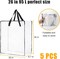 5-Pack 26” Wreath Storage Bags – 95L Large Capacity Garment & Holiday Decoration Organizer for Wreaths, Bedding, Pillows, Clothes, and Seasonal Storage